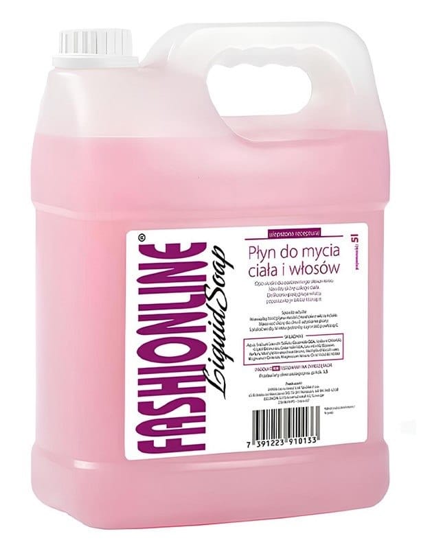 Mydło w płynie 5l  uniwersalne do ciała i włosów  Fashion 5l, rose