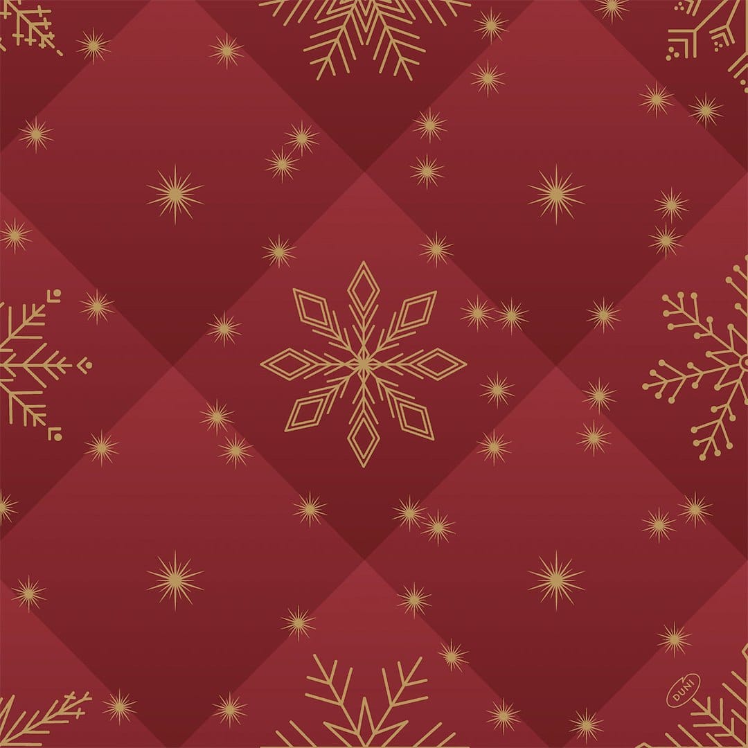 Serwetki 40x40cm flizelinowe skł.  Boże Narodzenie  op.60 szt. (6) Rhombus bordowe