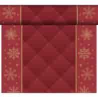 Bieżnik  Arlaid 0,4x24m Boże Narodzenie - bordowy  Rhombus  (4)