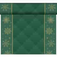 Bieżnik  Arlaid 0,4x24m Boże Narodzenie - zielony  Rhombus  (4)