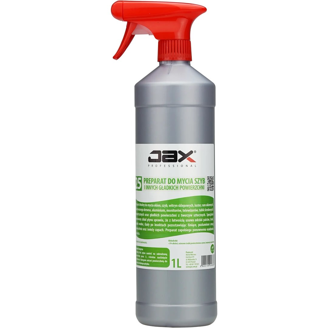 Płyn do szyb 1l  Jax Professional 25;  rozpylacz