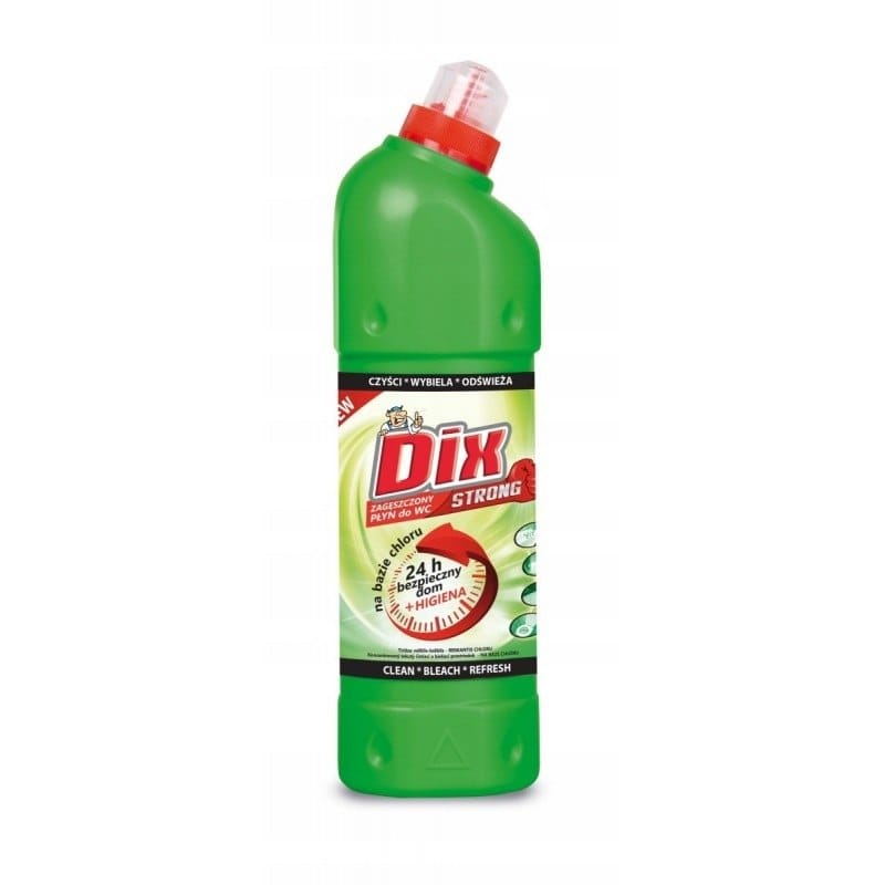 Płyn do WC  Dix Strong 750ml  czyszcząco-wybielający    zielony