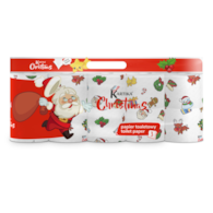 Papier toalet. KARTIKA CHRISTMAS op.10 rolek  3-warst.200list.  w folii  Boże Narodzenie **