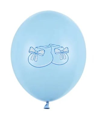 Balon 30cm  op.6 szt. Bucik, Pastel Blue