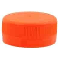 Zakrętka do butelki PET  pomarańczowa, przytwierdzana; gwint 38mm  op.100 szt. (30)  15384