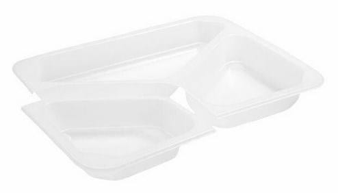 Poj. do zgrzewu 3-dz.mleczny-łamany, 227/178/40; op.50 szt.  PPCN403MZ/3;   MP REUSE**