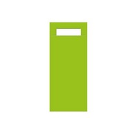 Etui na sztućce Ecoline  zielone kiwi + biała serwetka  op.500 szt.  E004018