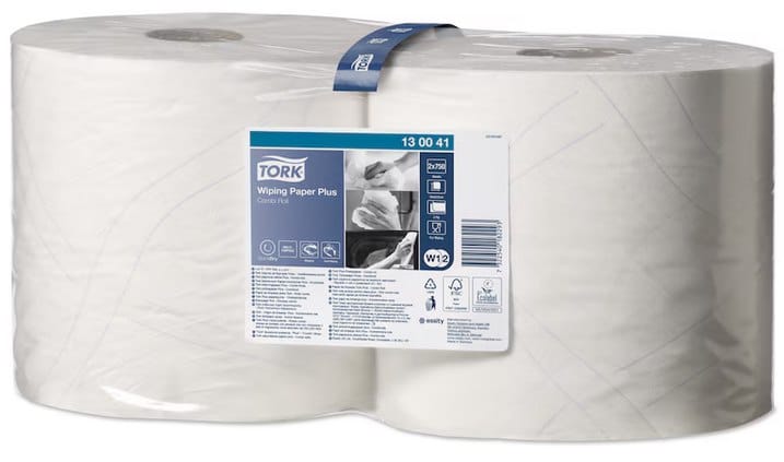 Czyściwo Tork 2-warstwowe 130041 białe TAD 255m  W1/W2; op.2 szt
