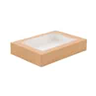 Pudełko na sushi  19x13x5cm  kraft z oknem  Sushi box   op.50 szt.  P8093