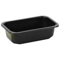 Poj. do zgrzewu 1-dz.czarny, 187/137/50; op.80 szt. (8)   W1/602DC  850ml