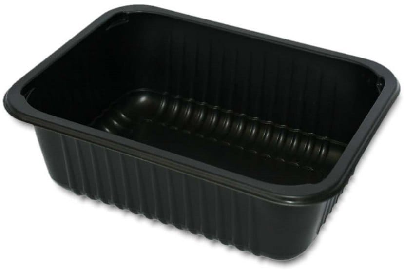 Poj. do zgrzewu 1-dz.czarny, 187/137/63; op.80 szt. (8) karbowany,  W1/603RD,  1000ml **