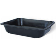 Pojemnik do zgrzewu 1-dzielny, czarny, 227/178/60; op.80 szt. W1/622D  REUSE