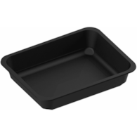 Pojemnik do zgrzewu 1-dzielny czarny, 227/178/45  80szt.   REUSE