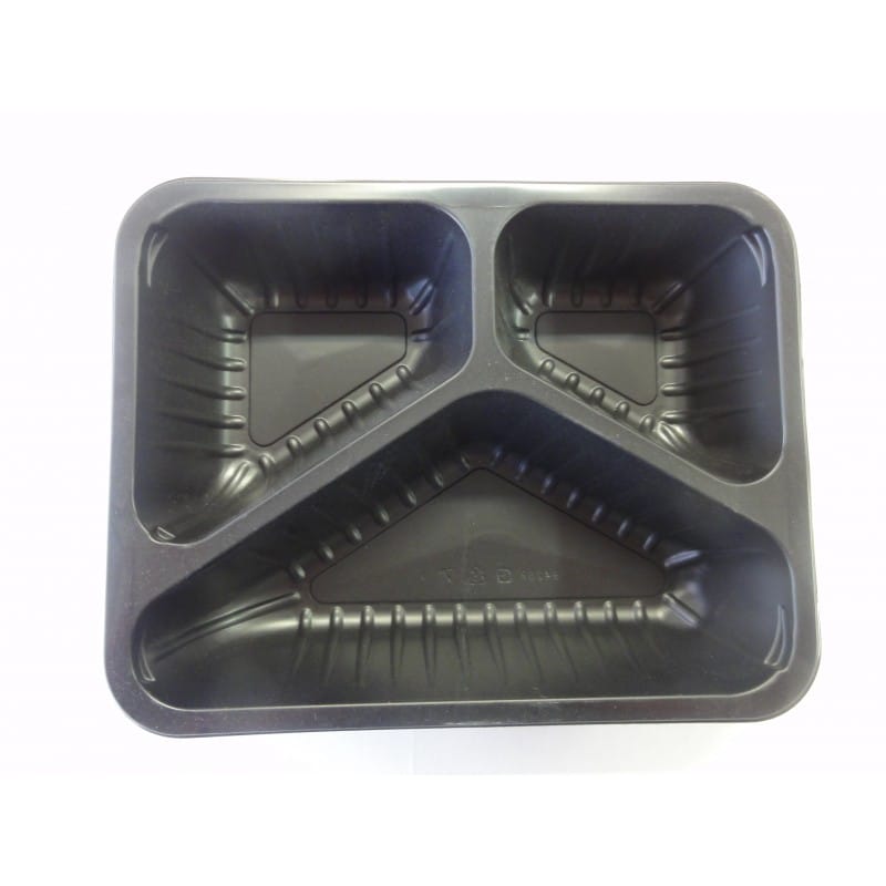 Poj. do zgrzewu 3-dz.czarny, 227/178/50; op.80 szt. (4)  karbowany,  D-9420RCREUSE