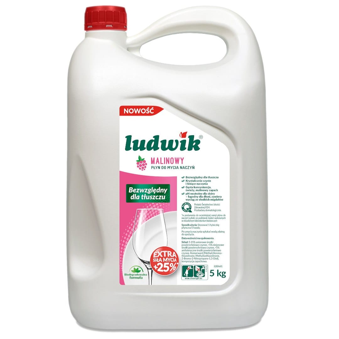 Płyn do naczyń      5L Ludwik malinowy