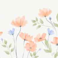 Serwetki 40x40cm flizelinowe skł.  wzór: kwiaty Bunny Bloom   op.60 szt. (6)