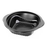 Poj. do zgrzewu na zupę czarny  350ml  op.50 szt. (12)  D-5350RC ++