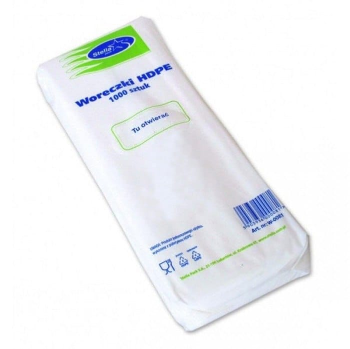 Worki HDPE 14x42cm  op.1000 szt.   Stella