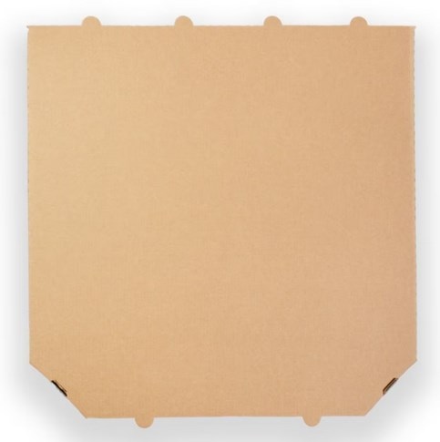 Pizza 32x32x3,5cm  op.100 szt.  SZARA  ścięta   ESSŚ