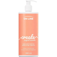 Mydło w płynie - dozownik On Line Emocje, Create  390ml - bursztyn, mleczko migdałowe