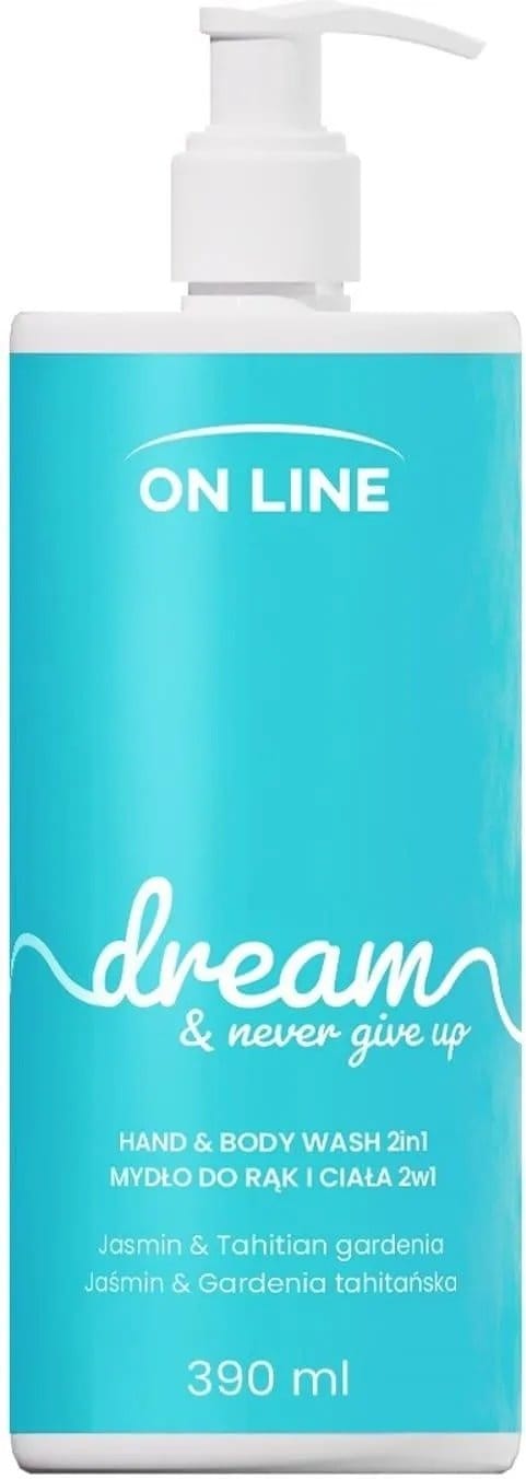 Mydło w płynie - dozownik On Line Emocje, Dream  390ml - jaśmin, gardenia tahitańska