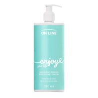Mydło w płynie - dozownik On Line Emocje, Enjoy  390ml - biała herbata, lotos