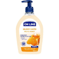 Mydło w płynie - dozownik On Line  500ml - mleko, miód
