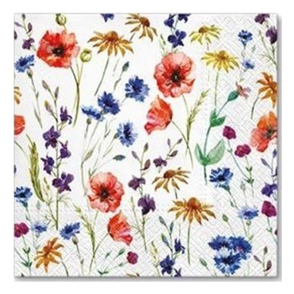 Serwetki 33x33cm  skł. 3-warst.  op.20 szt. Field of Flowers   TL567000