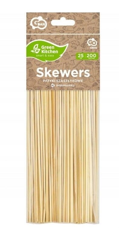 Patyczki do szaszłyka 25cm  op.200 szt. *G*