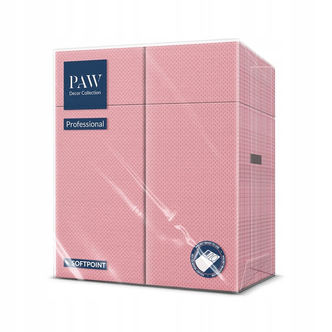 Kieszonki na sztućce - różowe, PUNP000004  op.50 szt. (8); kangurek