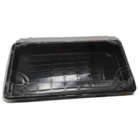 Poj. na sushi  18,8x13x4,5cm  R-Pet  czarny  op.50 szt. (8)  HP-05 (kpl.góra+dół) **