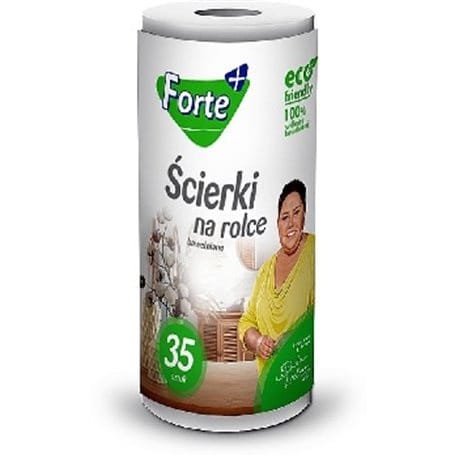 Ścierki na rolce  op.35 szt. bawełniane  Forte+