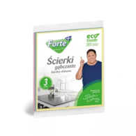 Ścierka gąbczasta  3 szt.   Forte+