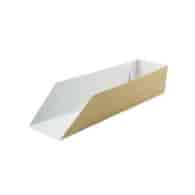 Pudełko Hot-Dog; 25x6x5cm; op.100 szt  Eko; ścięte (rynienka) **