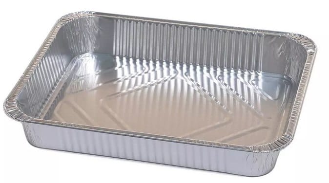 Foremka aluminiowa - prost. 1100ml; 22,6x17,7x3,6cm;  (R-51/R75G XS)  op.100 szt. do zamykania