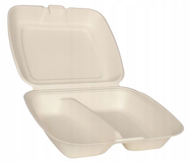Poj. na obiad pulpa 2-dziel. 23x20,5x7cm  op.50 szt. (4)    PTC 29938 ++
