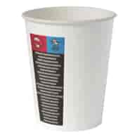 Kubek papierowy 250ml  śr.80mm 100szt. powl.PE   biały