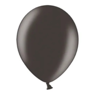 Balon 30cm  op.100 szt. metallic black - czarny