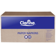 Serwetki 33x33cm  skł. 1-warst.  op.500 szt. (10) 1/4  brązowe Recykling/Brown  5417