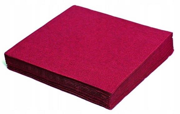 Serwetki 33x33cm  skł. 3-warst.  op.20 szt. bordo