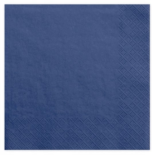 Serwetki 33x33cm  skł. 3-warst.  op.20 szt. granatowe