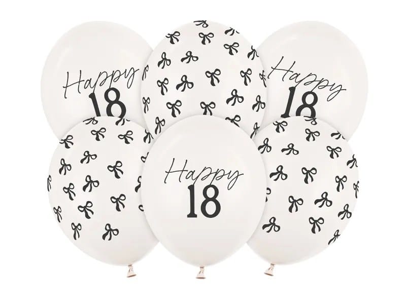 Balon 30cm  op.6 szt. 18, Pastel Off-white