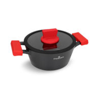 Zwieger Obsidian  Garnek z pokrywką 20cm