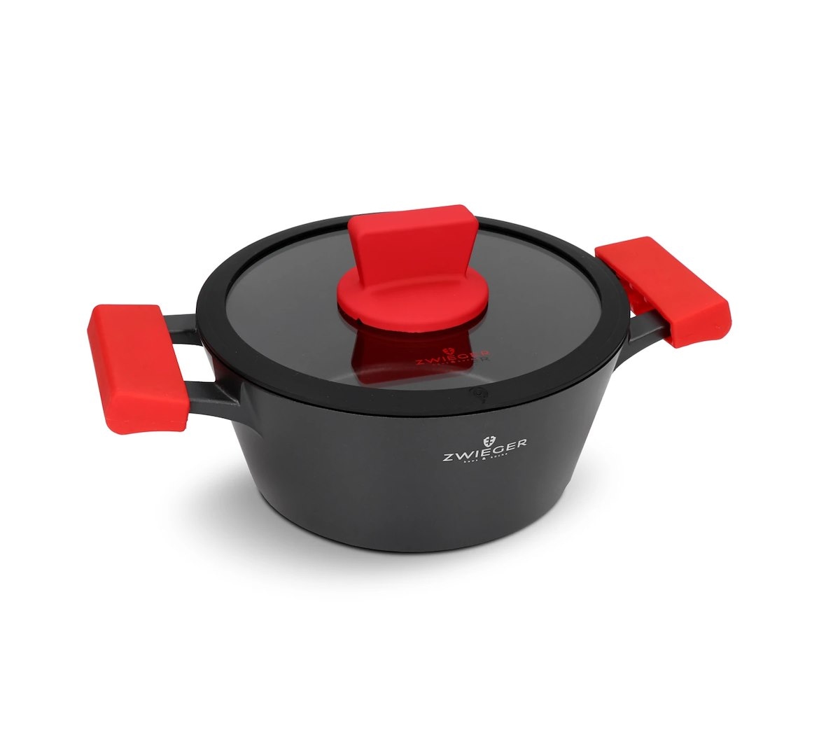 Zwieger Obsidian  Garnek z pokrywką 20cm