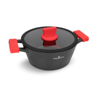 Zwieger Obsidian  Garnek z pokrywką 24cm