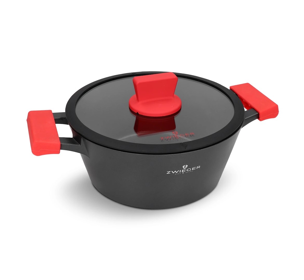 Zwieger Obsidian  Garnek z pokrywką 24cm