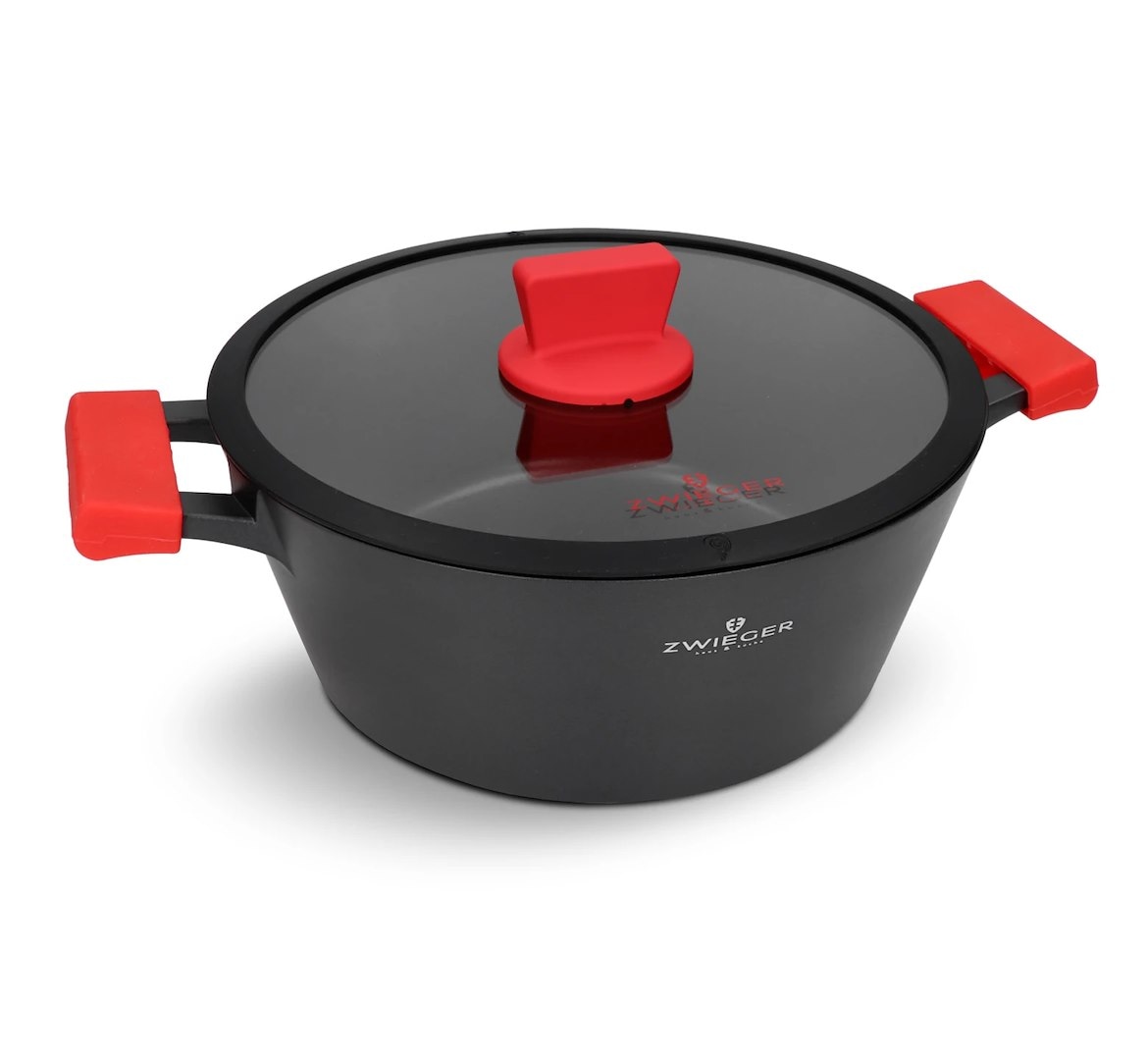 Zwieger Obsidian  Garnek z pokrywką 28cm