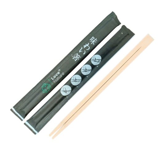 Pałeczki do sushi 21cm  op.100 par (30)  bambus  77825 zamknięte ++