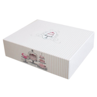 Pudełko 25x21x7 paski /ciasto duże/ (2405)  op. 20szt.    (7)