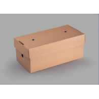Pudełko Hamburger 12,2x24,5x10 cm; prostokątne  bez nadruku; op.100 szt. **